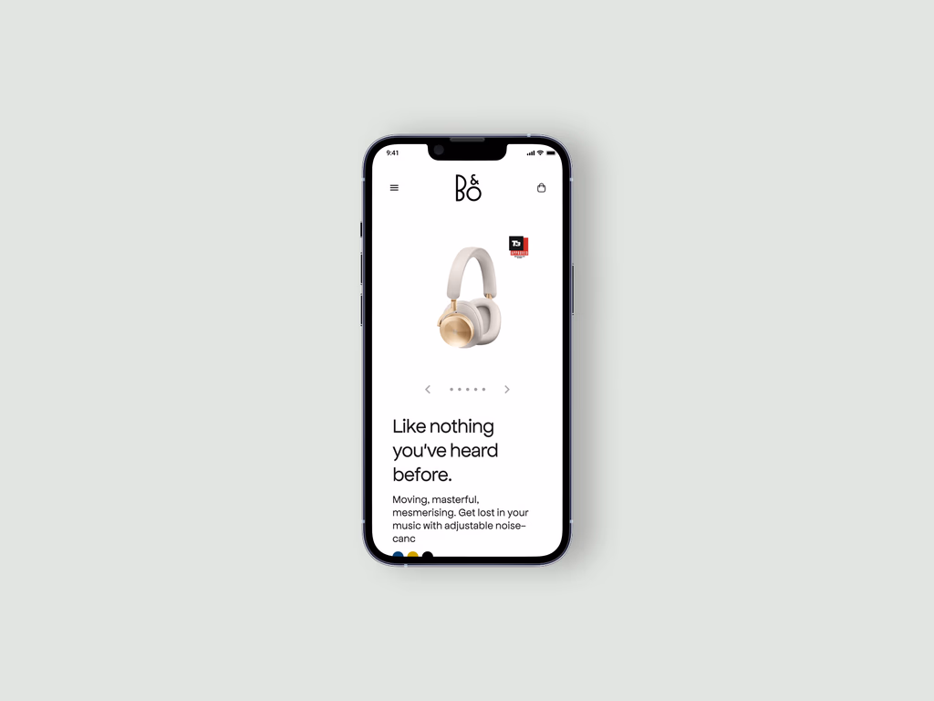 E-Commerce Bang & Olufsen gallery